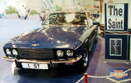 The Saint and his Jensen Interceptor at a British Car Show