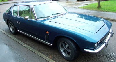 A Blue Jensen Interceptor